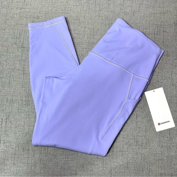 Lululemon Align High Rise Pant with Pockets Purple Lilac Smoke 14 Nwt - Picture 7 of 12